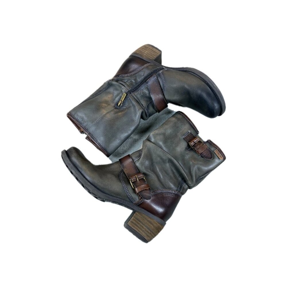 Pikolinos Le Mans Ankle Boots Womens 37 Gray Leather Mountain Hiking Outdoor - Picture 2 of 14
